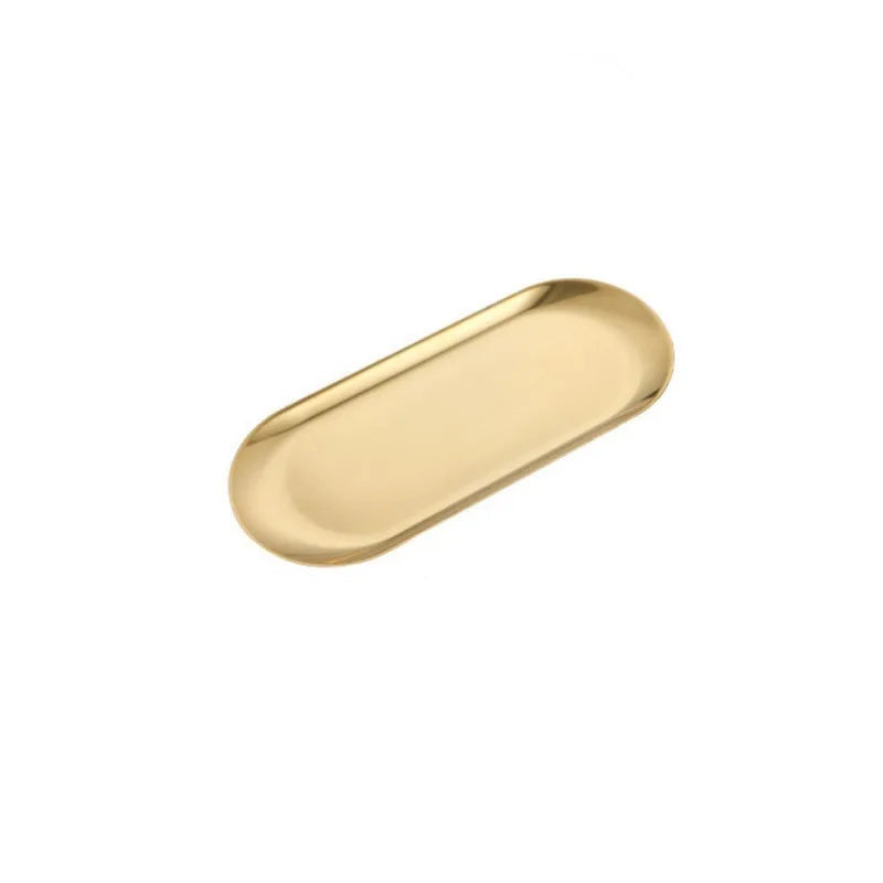 Stainless Steel Gold Dining Plate