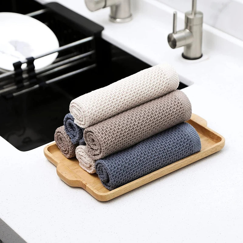 Cotton Dishcloth Ultra Soft Absorbent Kitchen Towel