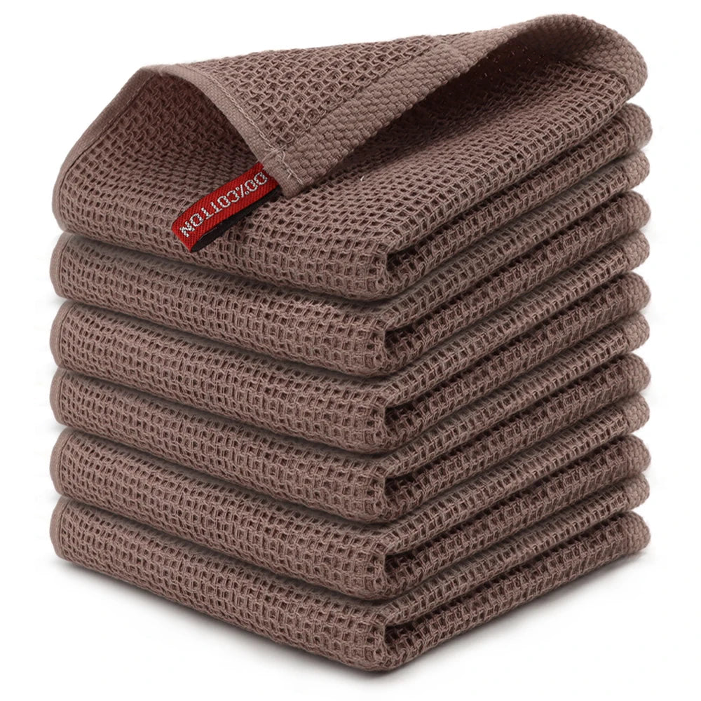 Cotton Dishcloth Soft Absorbent Kitchen Towel Household Cleaning Cloth