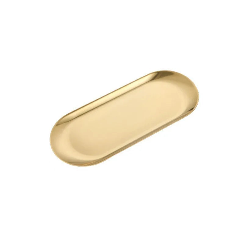 Stainless Steel Gold Dining Plate