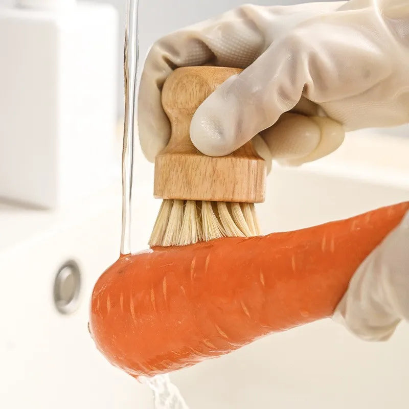 Dish Cleaning Brush Wooden Handle