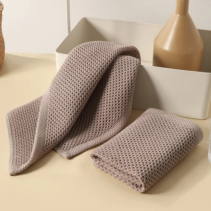 Cotton Dishcloth Soft Absorbent Kitchen Towel Household Cleaning Cloth