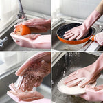 1 Pair Silicone Dishwashing Gloves