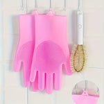 1 Pair Silicone Dishwashing Gloves