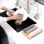 Cotton Dishcloth Ultra Soft Absorbent Kitchen Towel
