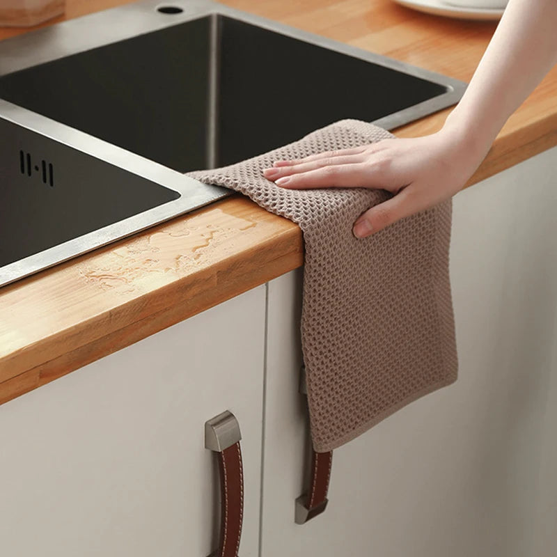 Cotton Dishcloth Soft Absorbent Kitchen Towel Household Cleaning Cloth