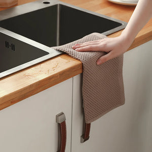 Cotton Dishcloth Soft Absorbent Kitchen Towel Household Cleaning Cloth