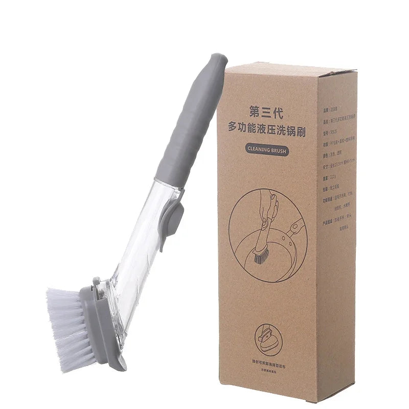 Kitchen Cleaning Brush 2 In 1 Long Handle Cleaing Brush With Removable Brush