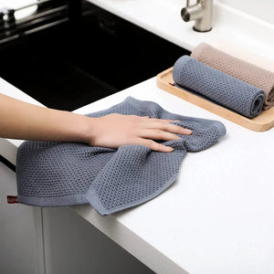 Cotton Dishcloth Ultra Soft Absorbent Kitchen Towel