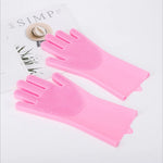 1 Pair Silicone Dishwashing Gloves
